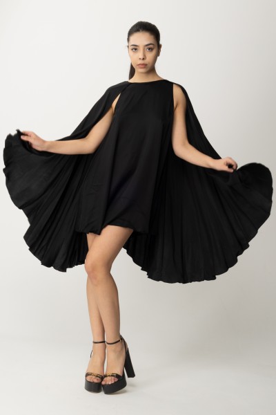 Aniye By  Vestido corto con capa Marys 185306 BLACK
