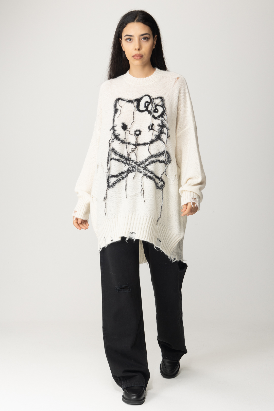 Preview: Aniye By Kitty punk print oversize sweater SUGAR