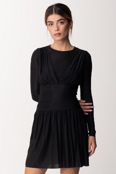 Marco Bologna  Mini-robe avec jupe évasée MWA23037VE BLACK