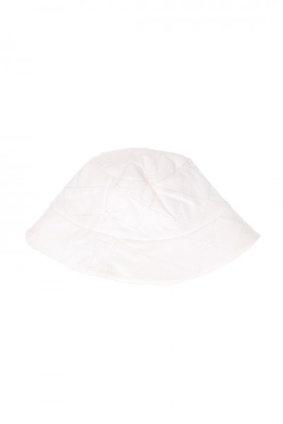 ELISABETTA FRANCHI BAMBINA  Fisher hat with embroidered logo ENCP0440JE0060004 AVORIO