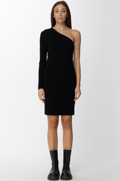 Just Cavalli  One-shoulder dress S04CT1268 BLACK
