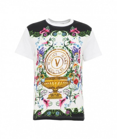Versace  T-shirt con stapa bianco 452912_1900141