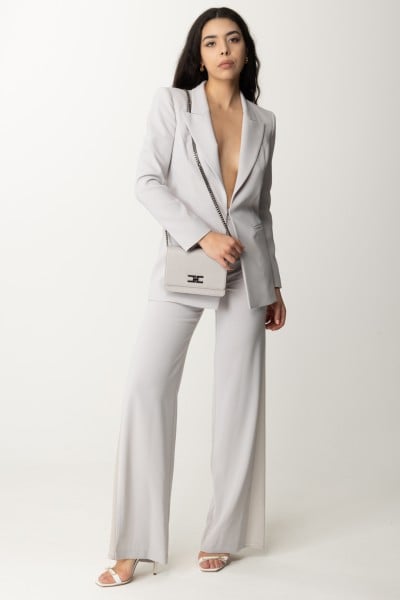 Elisabetta Franchi  Suit with voile details TP00141E2 PERLA