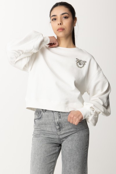 Pinko  Boxy sweatshirt with Love Birds embroidery 102827 A1R8 Z15
