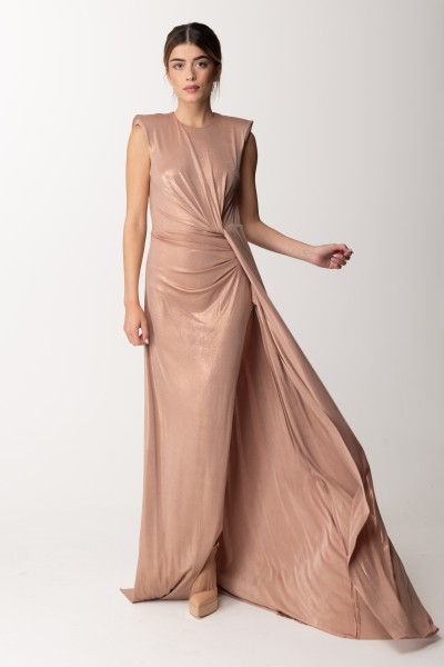 Marco Bologna  Long dress with slit and padded straps MWA23058VE SKIN