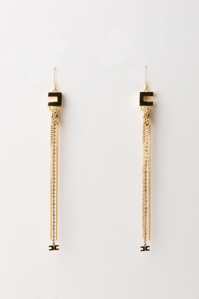 Elisabetta Franchi  Boucles d&#039;oreilles pendantes avec strass OR33M41E2 ORO GIALLO