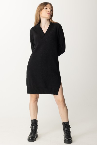 Semicouture  Thea knitted dress S3WB12 Y69-0 NERO