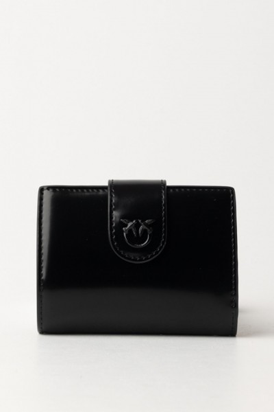 Pinko  Love Birds wallet in shiny leather 102840 A1EN Z99B
