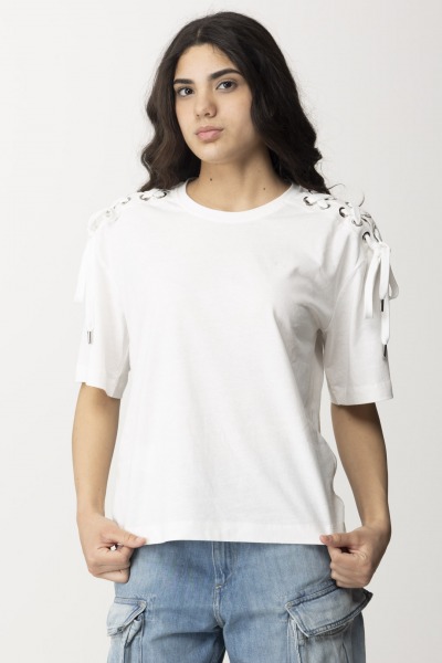 Pinko  T-shirt avec lacets latéraux 103438 A1UA Z04