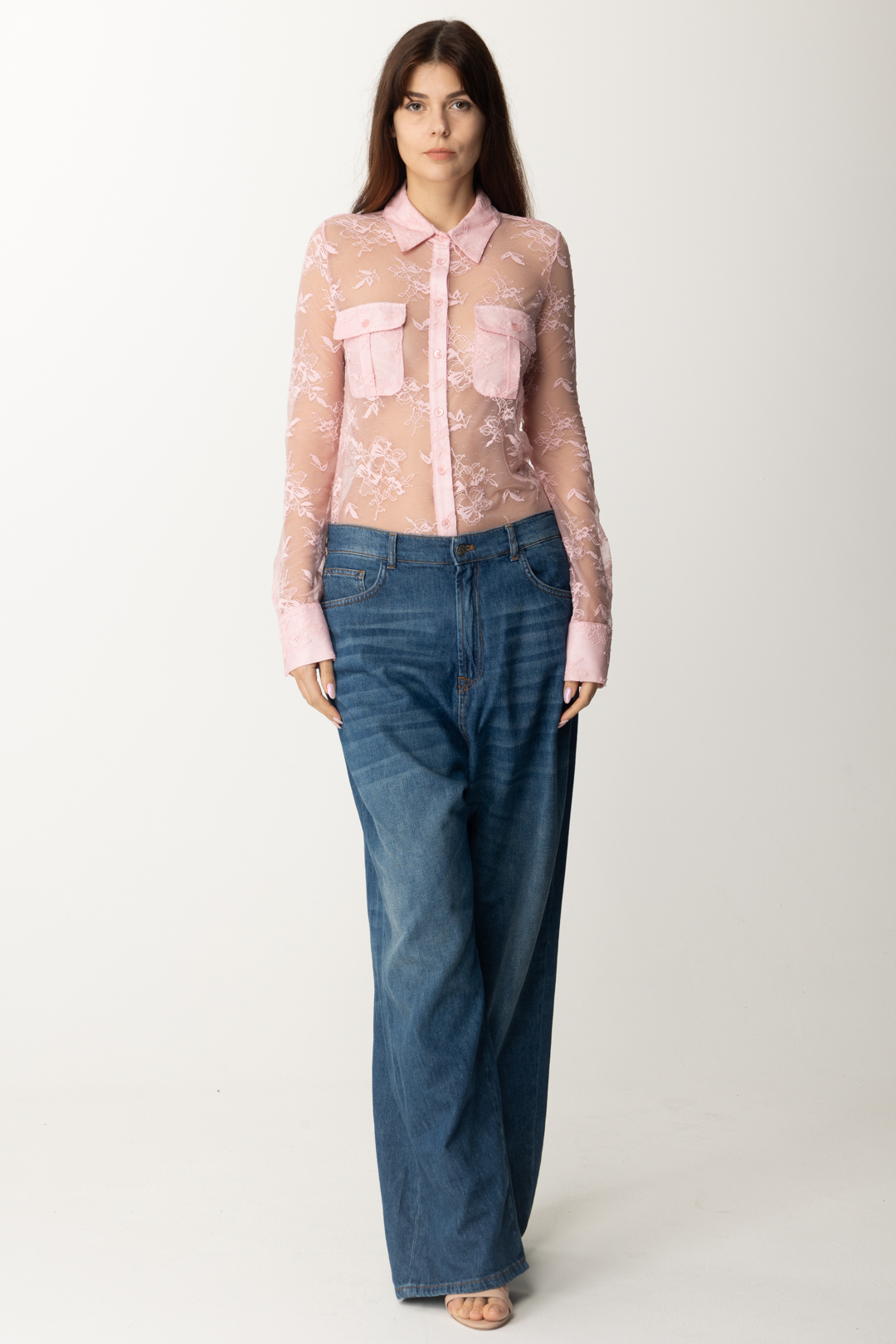 Preview: Aniye By "Lacy" Lace shirt Pink