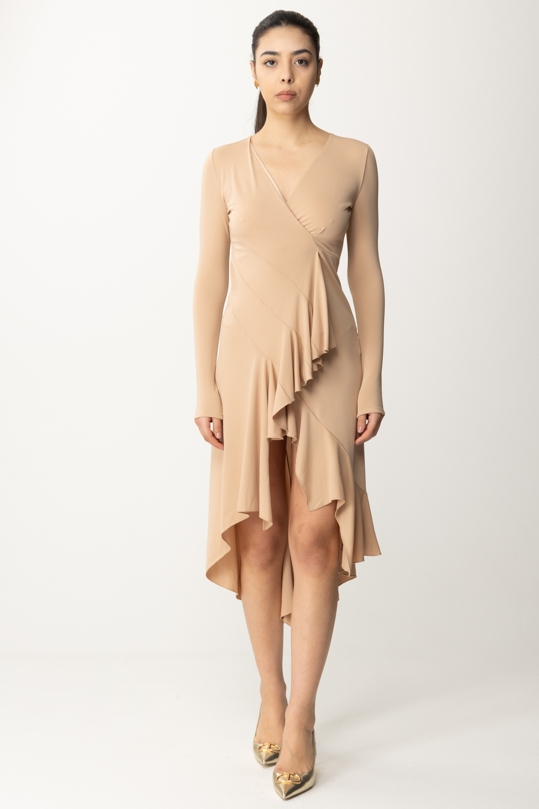 Preview: Aniye By Asymmetric Dress with Ruches Sienna SKIN
