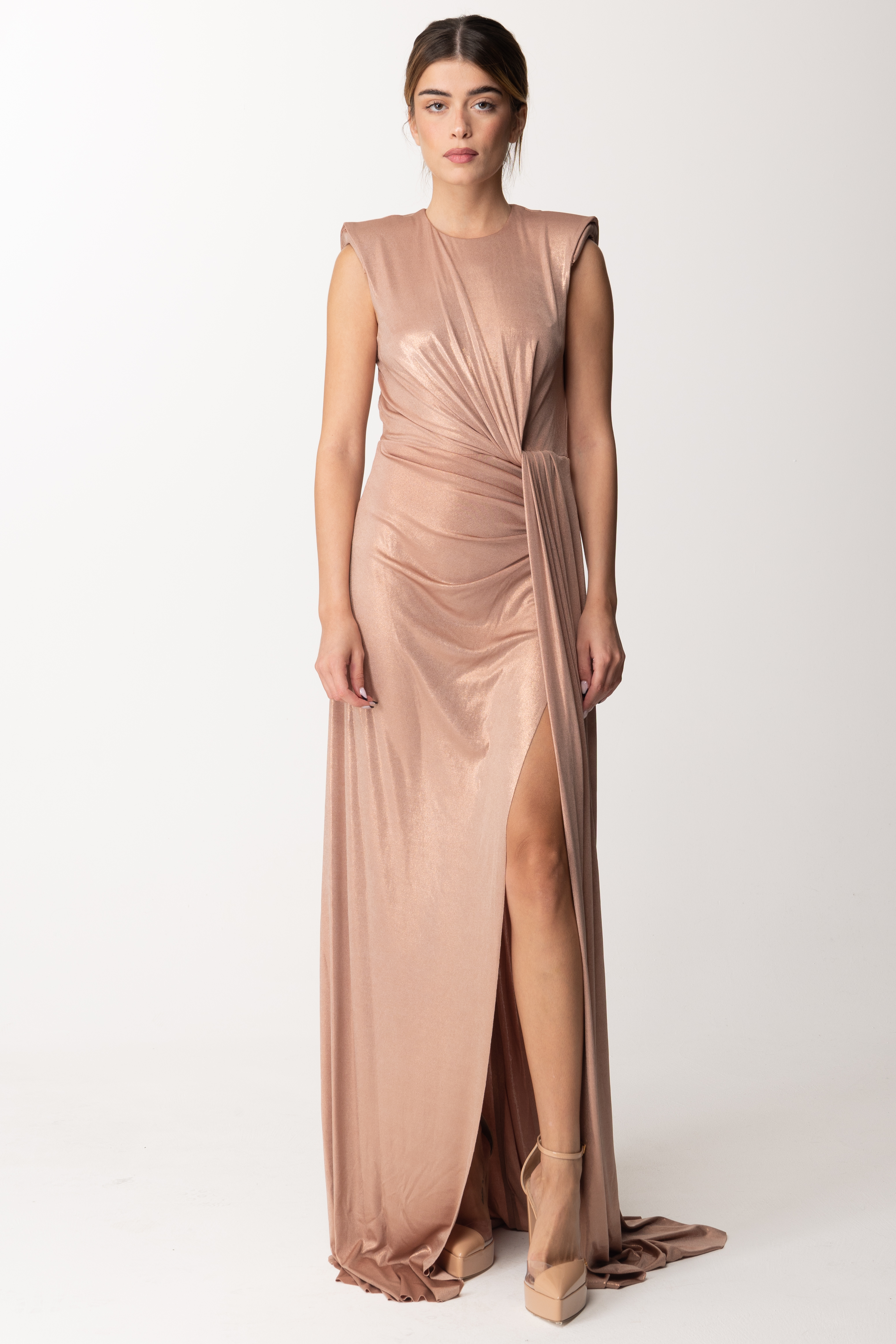 Preview: Marco Bologna Long dress with slit and padded straps SKIN