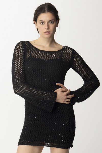Aniye By  Mini-robe en maille à sequins Fay 185517 BLACK