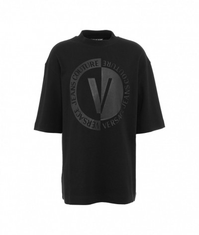Versace  T-shirt con logo nero 453284_1901787