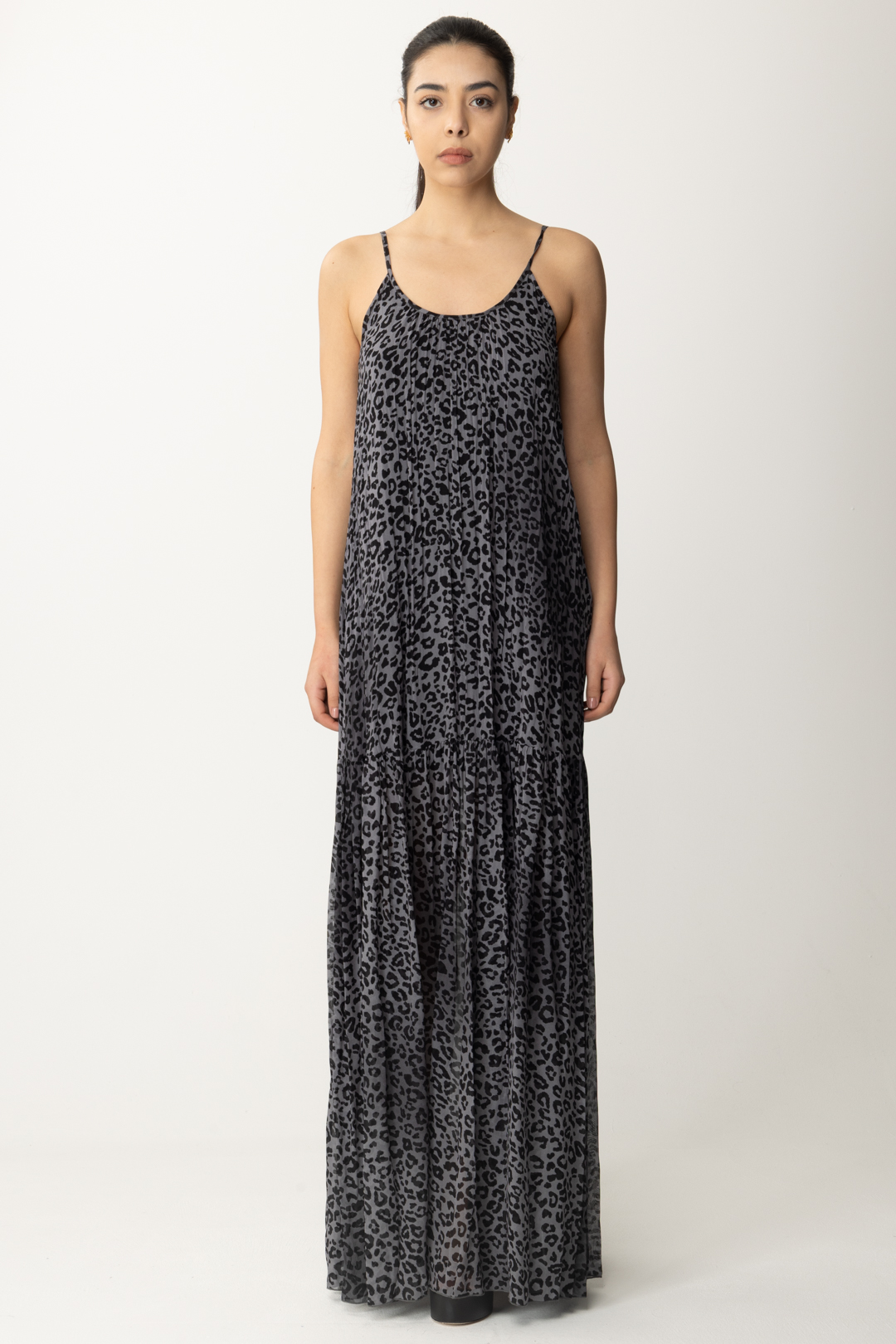 Vorschau: Aniye By Langes Kleid mit Edy-Print und Hosenträgern MAKU BLACK