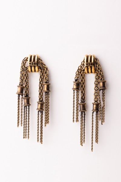 Elisabetta Franchi  Vintage gold chain earrings OR43K32E2 ORO VINTAGE