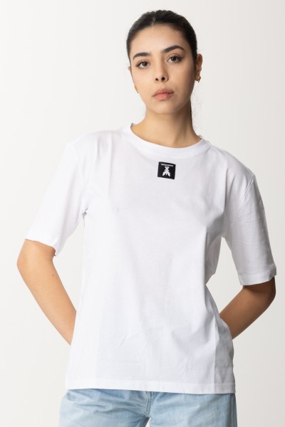 Patrizia Pepe  Camiseta de algodón con logo Fly 8M1612 J089 BIANCO OTTICO