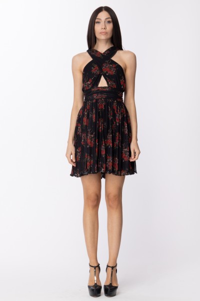 Aniye By  Kissy dress with roses motif 185237 BLACK BOUQUET