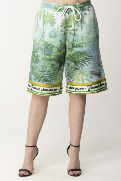 Replay  Printed shorts W8116A00074946 GREEN
