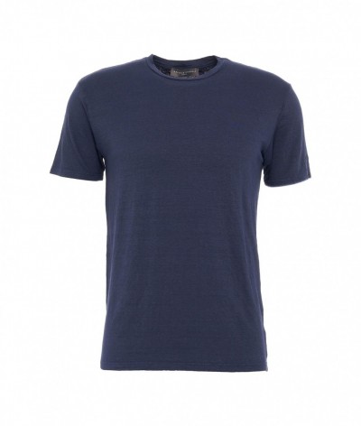 Daniele Fiesoli  T-shirt in lino blu 452697_1898983