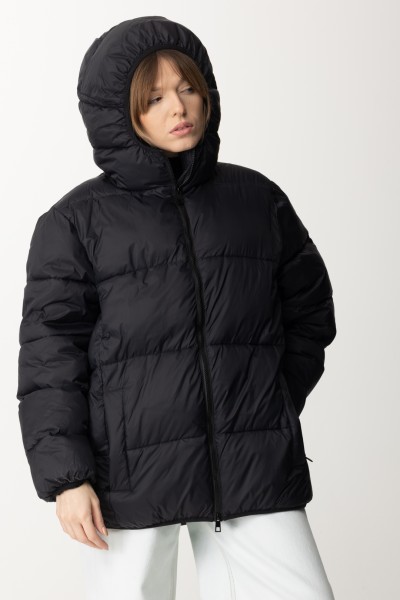 Semicouture  High-neck puffer jacket with hood S3WW01 Y69-0 NERO