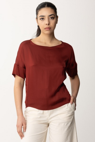 Alessia Santi  Satin blouse 411SD45023 SEQUOIA