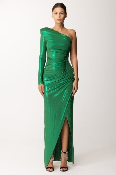 Dramèe  One-Shoulder Long Dress with Ruching DRFW23730 FORESTA