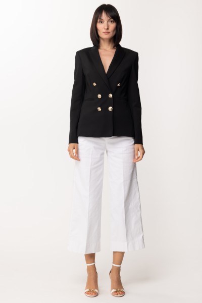 Pinko  Double-breasted jacket with jewel buttons 100256 A0IG NERO LIMOUSINE