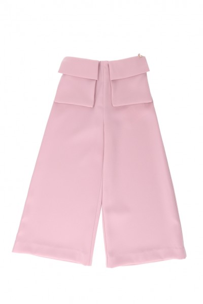 ELISABETTA FRANCHI BAMBINA  Trousers with maxi pockets EFPA2000GA085C401 SOFT BERRY