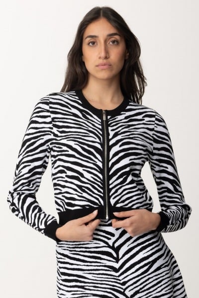 Michael Kors  Zebra pattern pullover MS460Y3EGE BLACK/WHITE