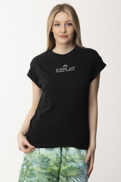 Replay  T-Shirt mit Logo W3588N00020994 BLACK
