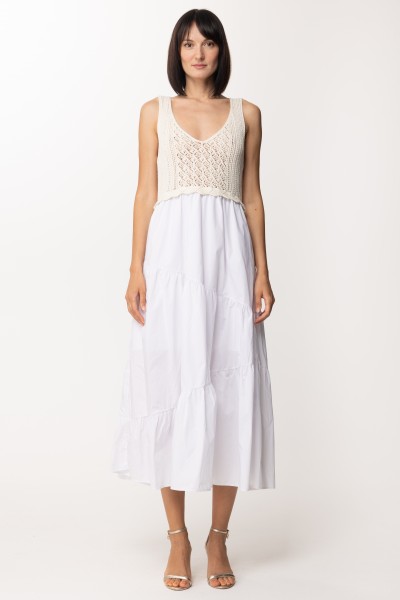 Twin-Set  Longuette dress with knit top 221TT3083 NEVE